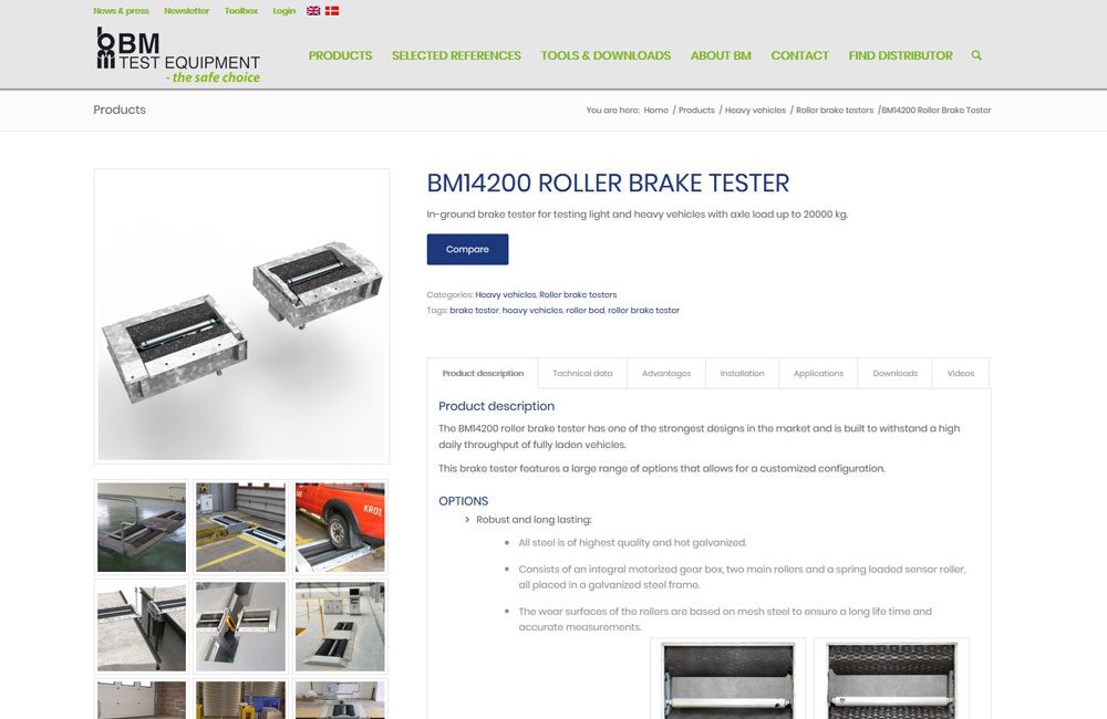 New-website-EN-2 Product page on bmtest.dk